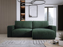 Designer corner sofa Carl Corduroy with sleeping and fold-out function