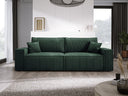 Designer Sofa Velanova 3 Sëtzer Cord mat Schlof- a Klappfunktioun