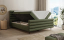 Lit boxspring Tubo en tissu texturé avec rangement
