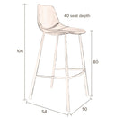 Barhocker Franky 2er-Set – aus Konschtlieder a Schwaarz