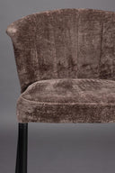 Georgia Purple bar stool set of 2 – made of chenille in Lilac