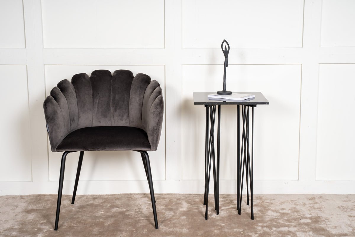 Table d'appoint Pablo – design luxueux avec effet pierre