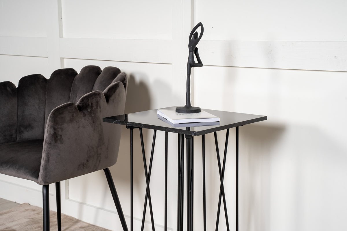 Table d'appoint Pablo – design luxueux avec effet pierre