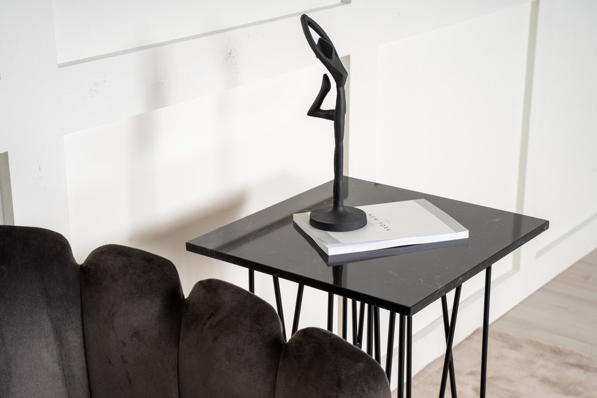Table d'appoint Pablo – design luxueux avec effet pierre