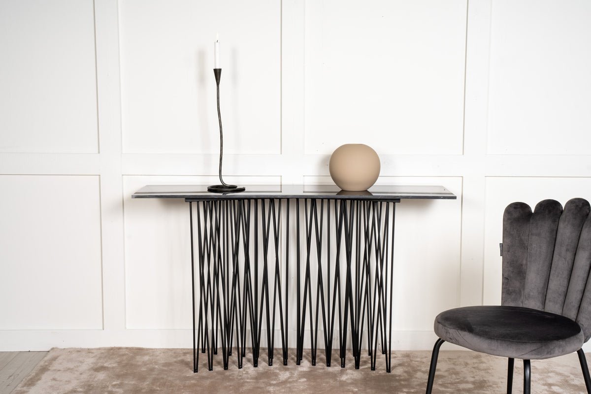 Table d'appoint Pablo – design luxueux avec effet pierre