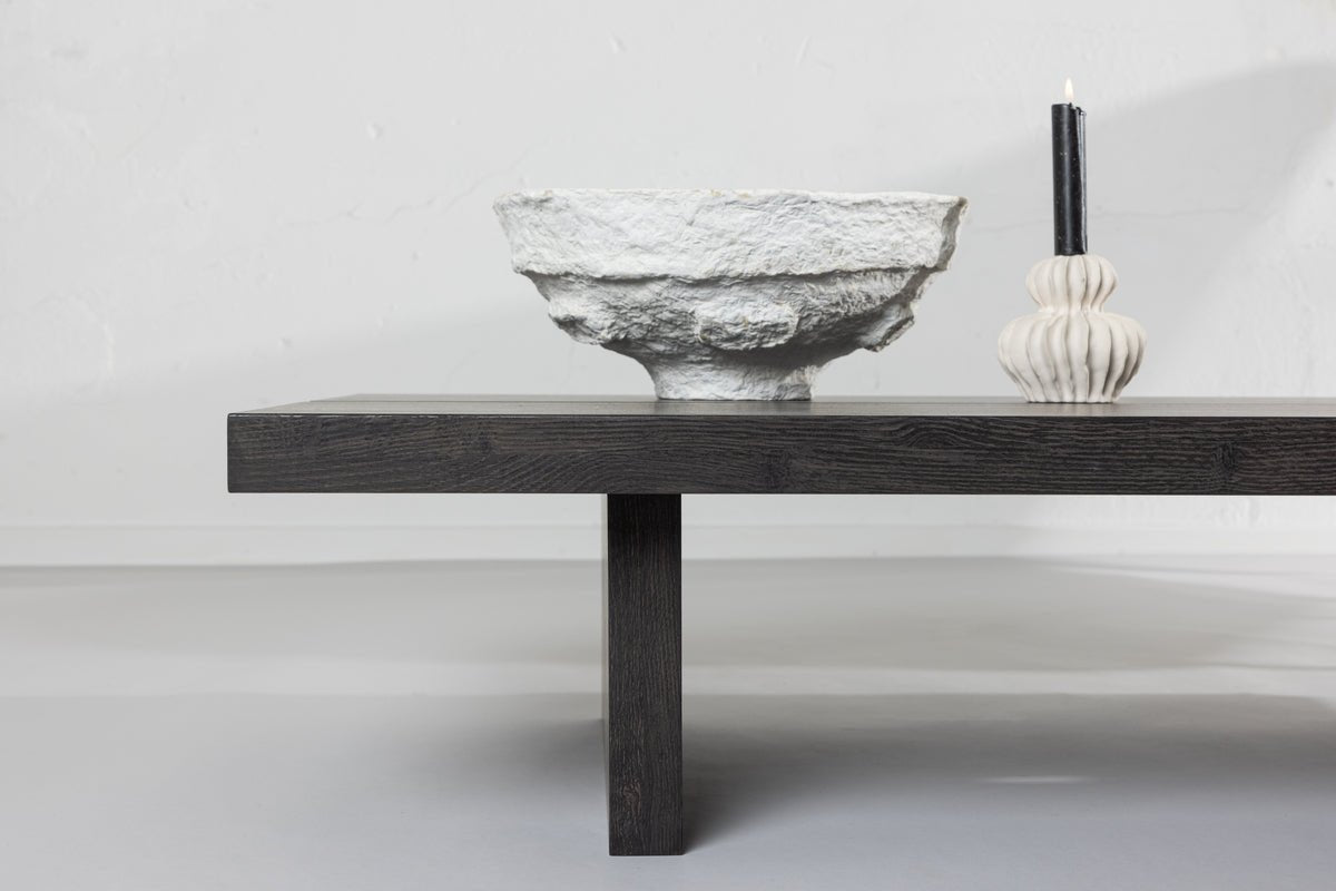 Couchtisch Lannister - a Mokka mat Holzoptiq