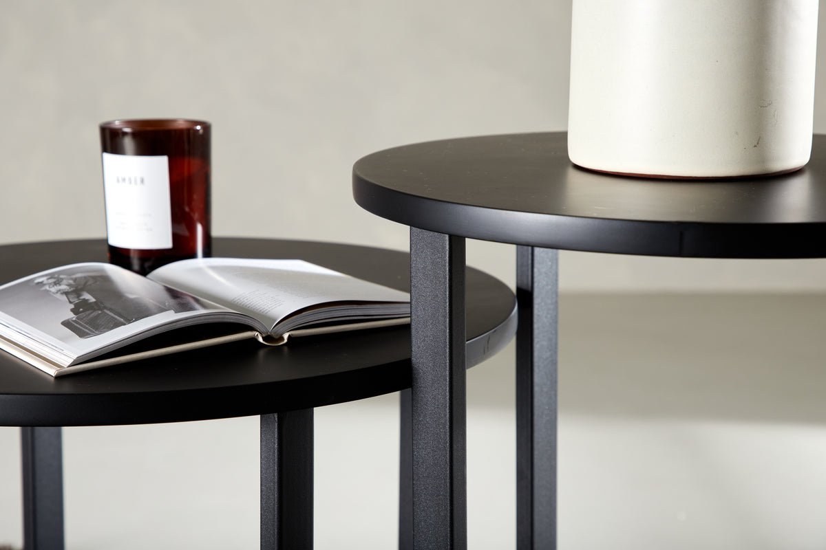 Coffee table/side table Paul - in Black
