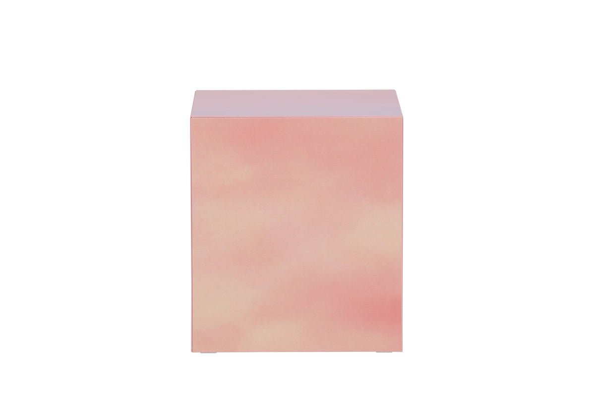 Couchtisch/Beistelltisch Nivara – Kubus mat aussergewéinlecher Optik