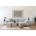 Bono Bouclé Light Grey Side Stool