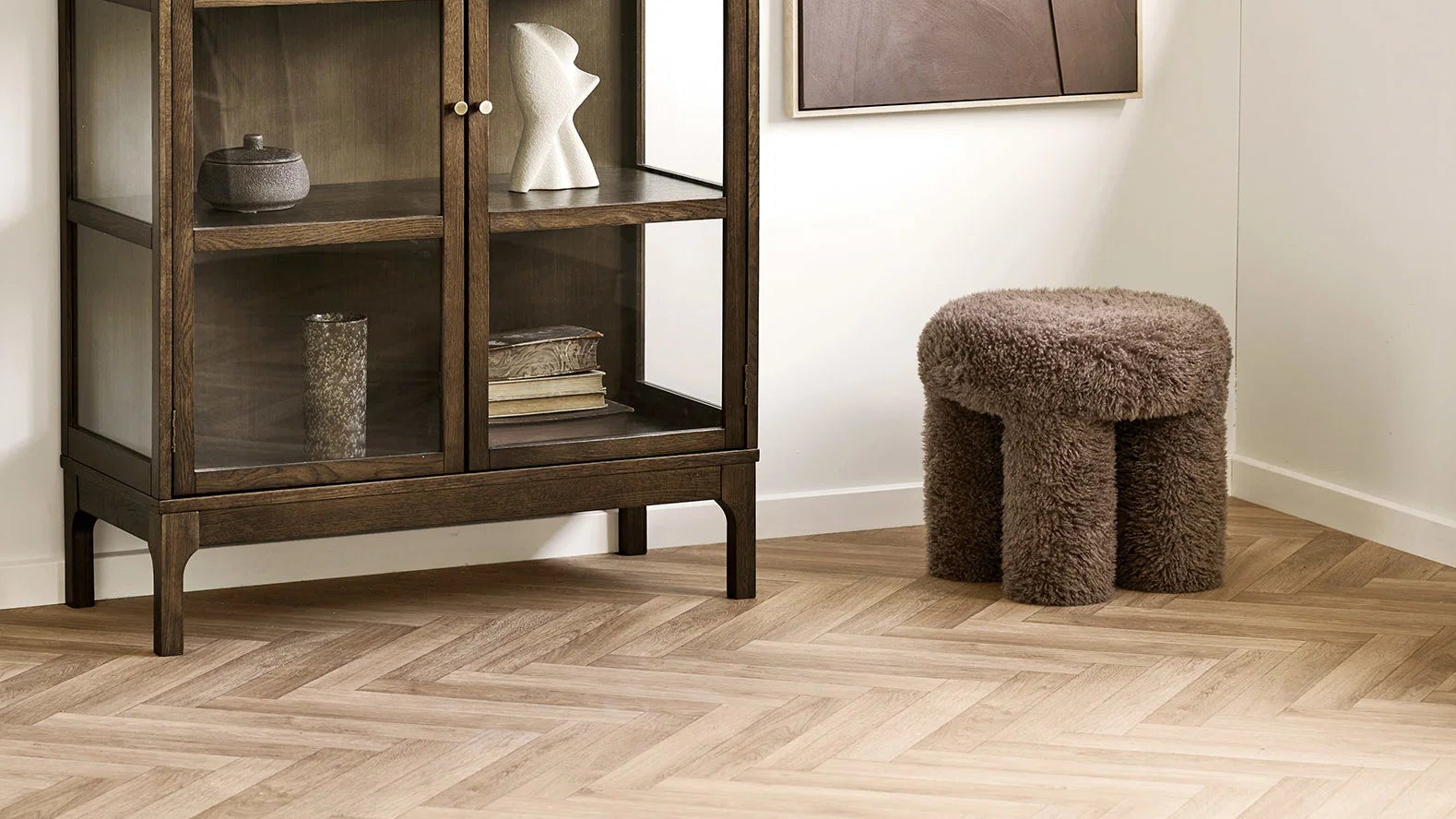 Niewehocker Gibson - mat brongem Teddy-Polyester
