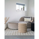 Lorea Bouclé Beige Side Stool