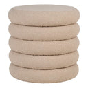 Lorea Bouclé Beige Side Stool