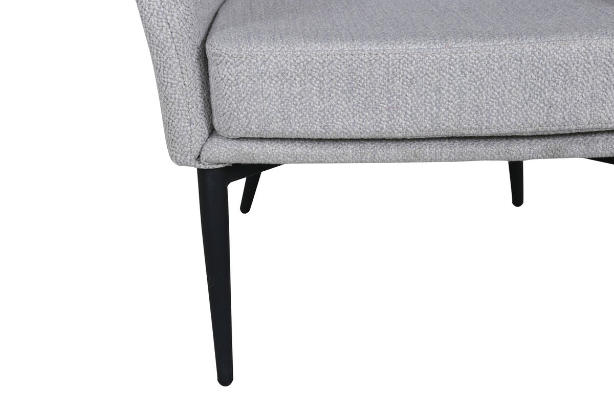 Fauteuil Katy - avec assise grise en polyester