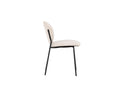 2er Set - Stull Opal mat beige Leinenbezuch