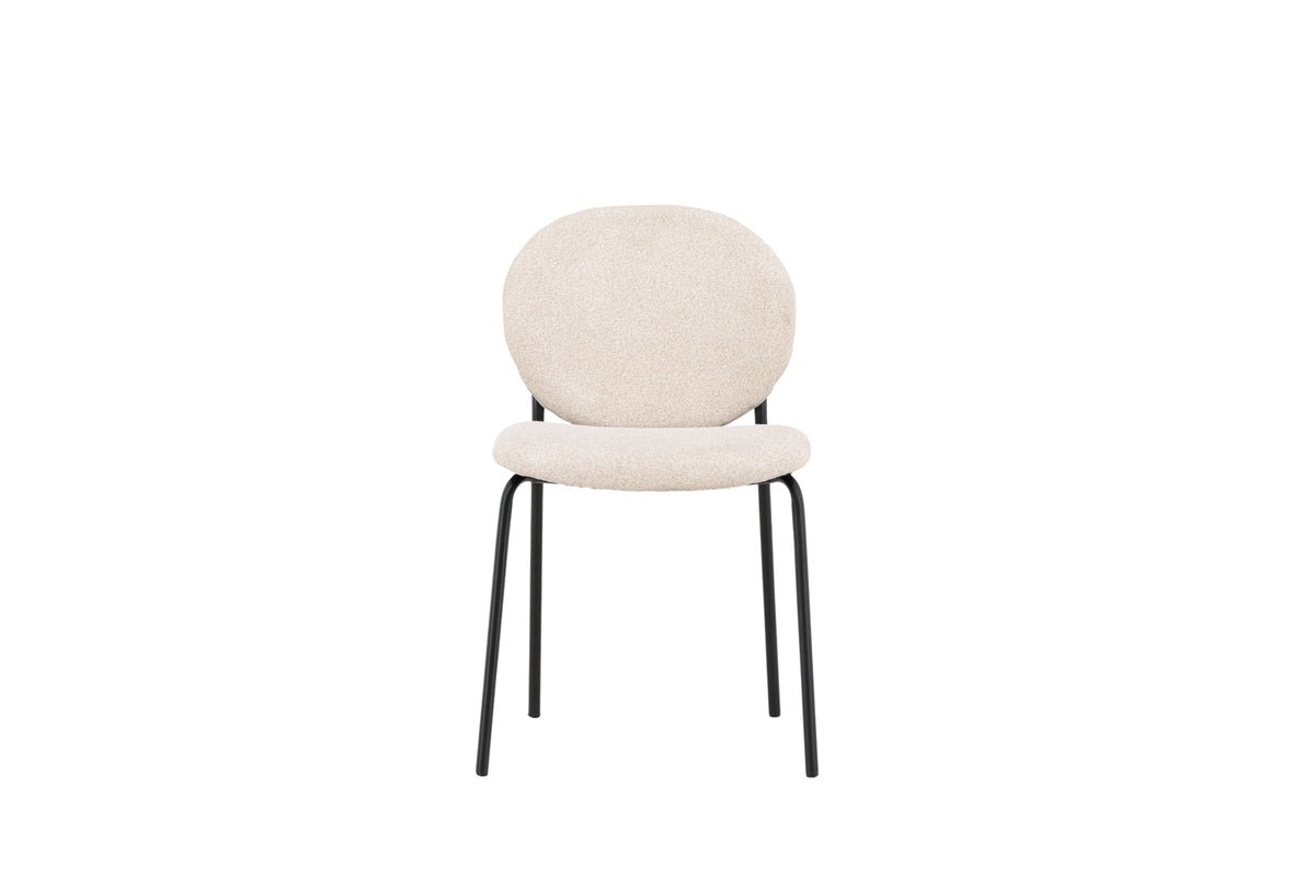 2-piece set - Chair Opal with beige linen cover