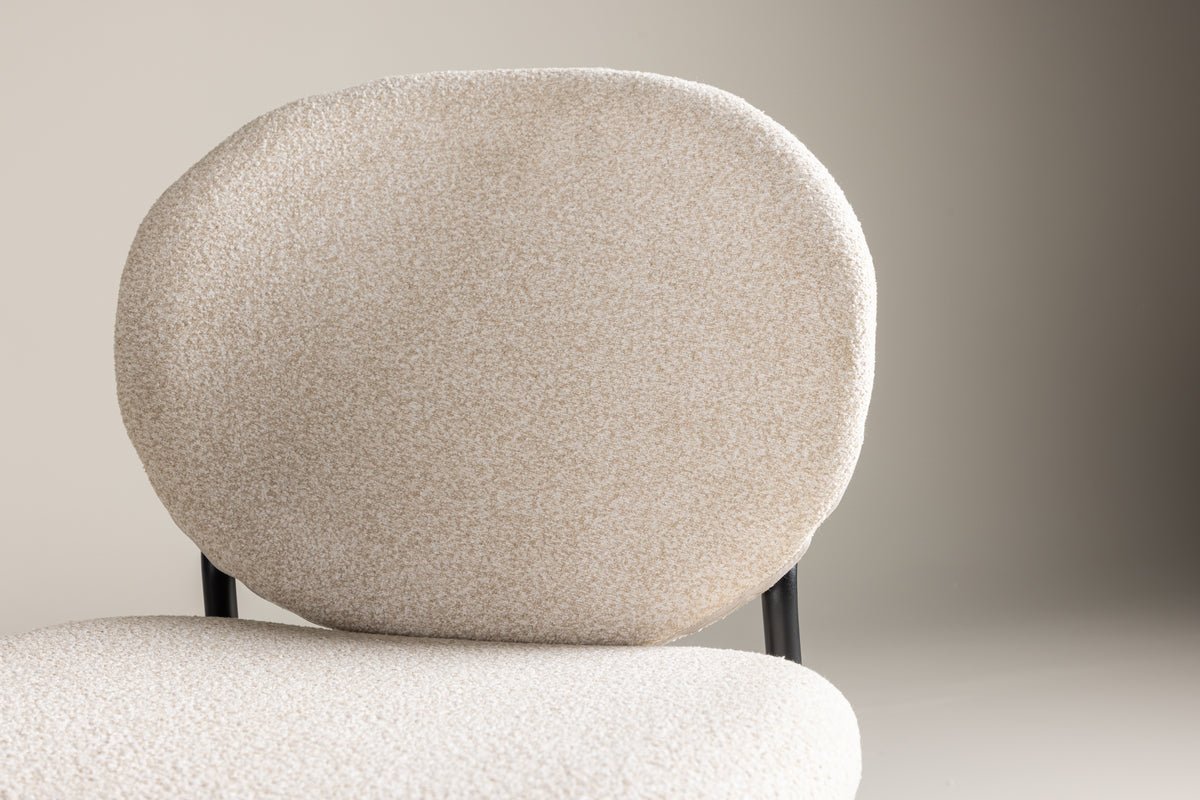 2-piece set - Chair Opal with beige linen cover