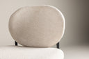2er Set - Stull Opal mat beige Leinenbezuch
