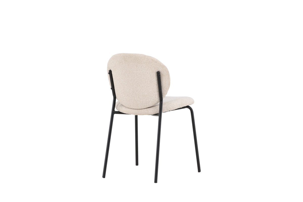 2-piece set - Chair Opal with beige linen cover