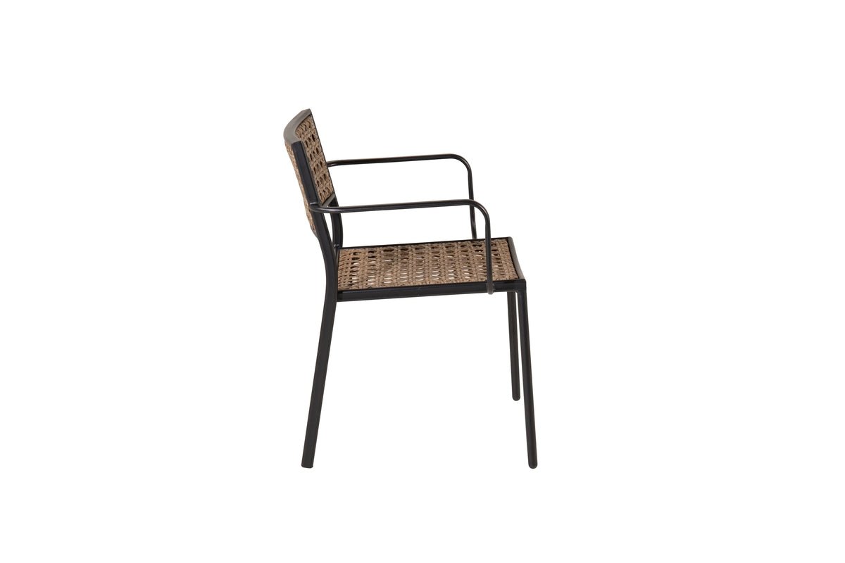 Set of 4 - Garden Chair Marave made of Rattan including Cushion