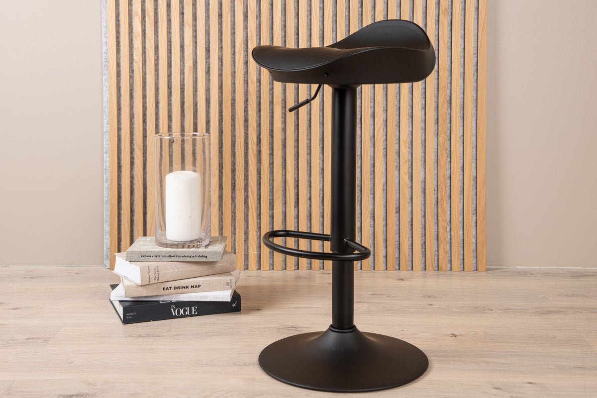 2-piece set - Bar stool Adoro in Black made of metal