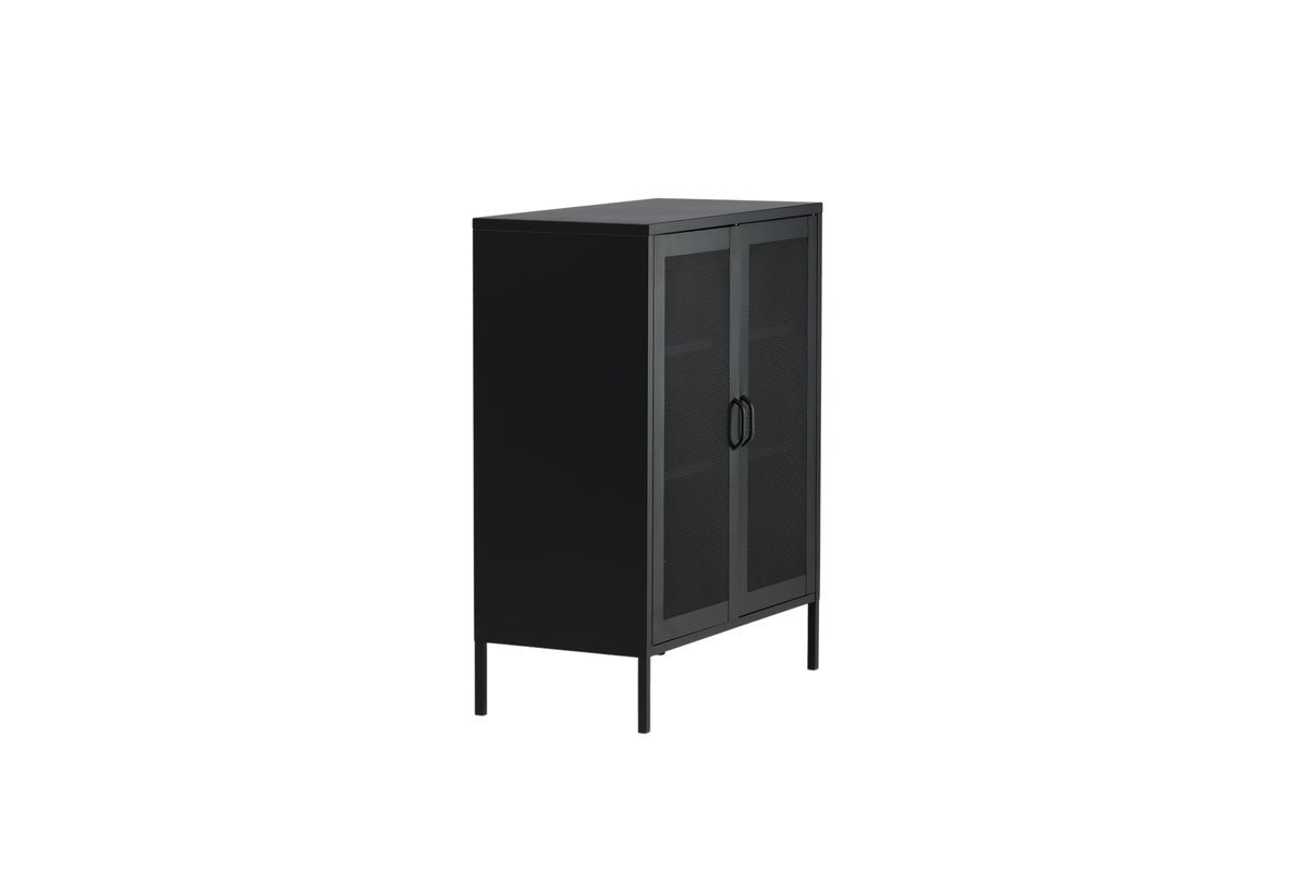 Commode Faylen – Design industriel en Noir, Blanc & Gris