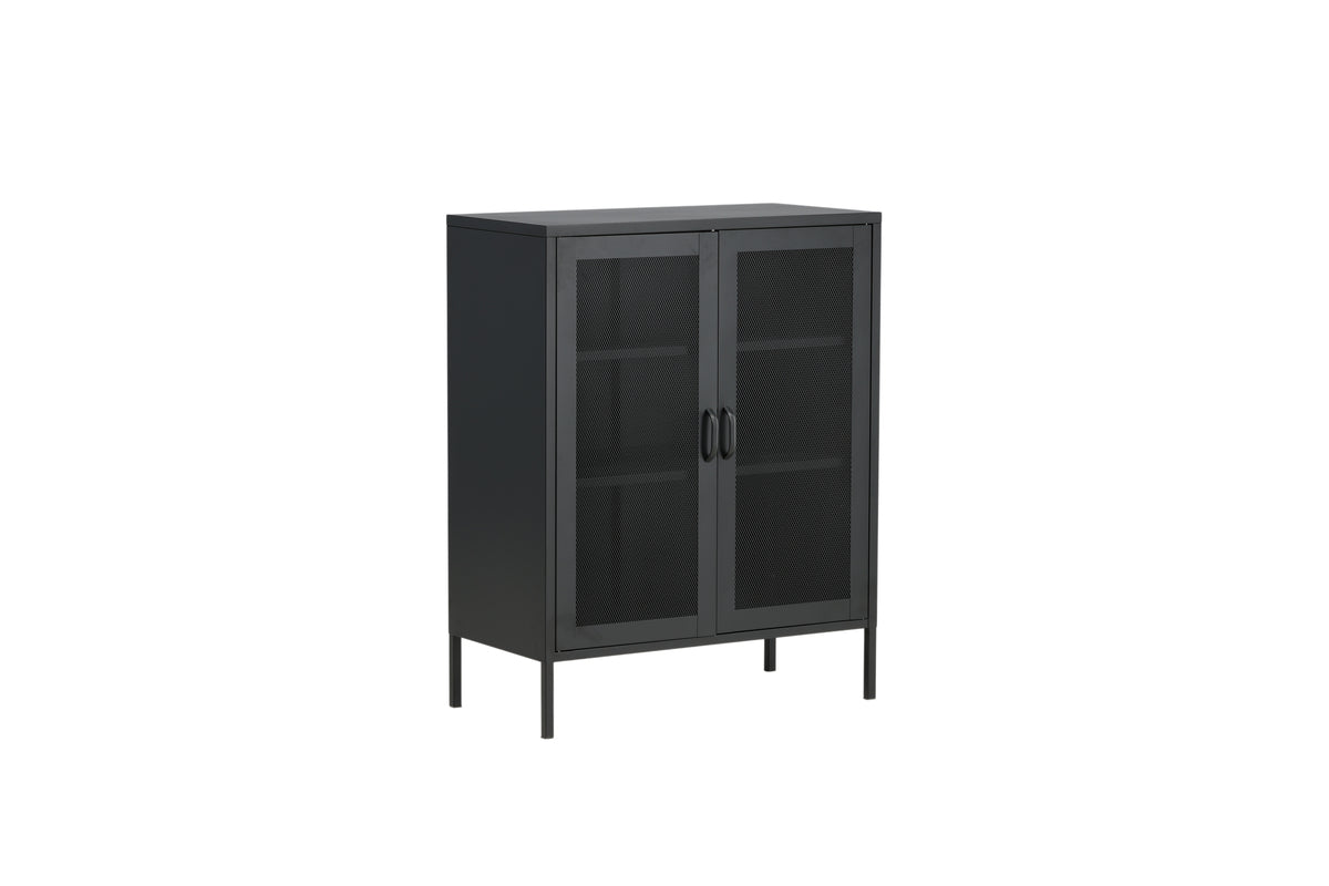 Commode Faylen – Design industriel en Noir, Blanc & Gris