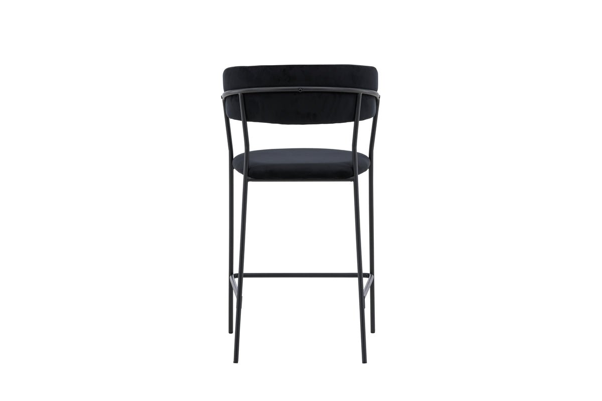 Ensemble de 2 tabourets de bar Louis avec velours noir