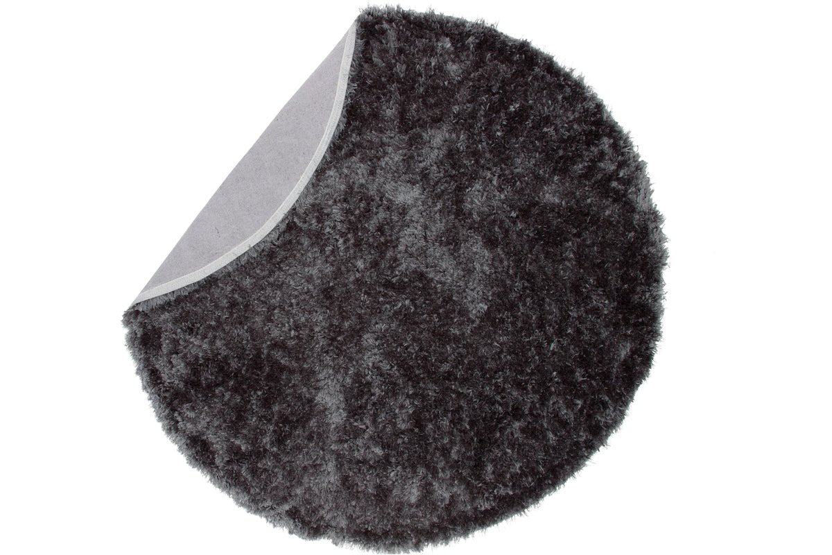 Tapis Nassa – rond à poils longs en polyester