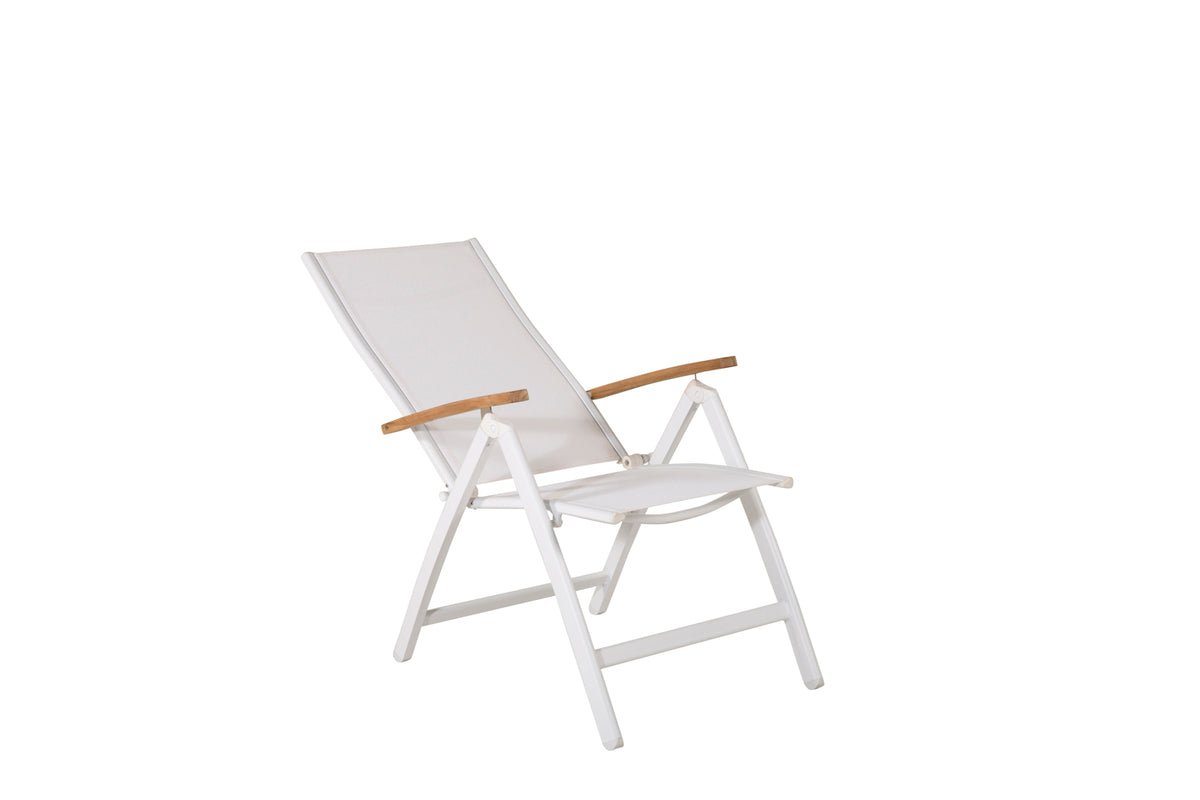 Ensemble de 2 chaises de jardin GranCanaria en Textilène/Aluminium en Noir, Blanc ou Beige