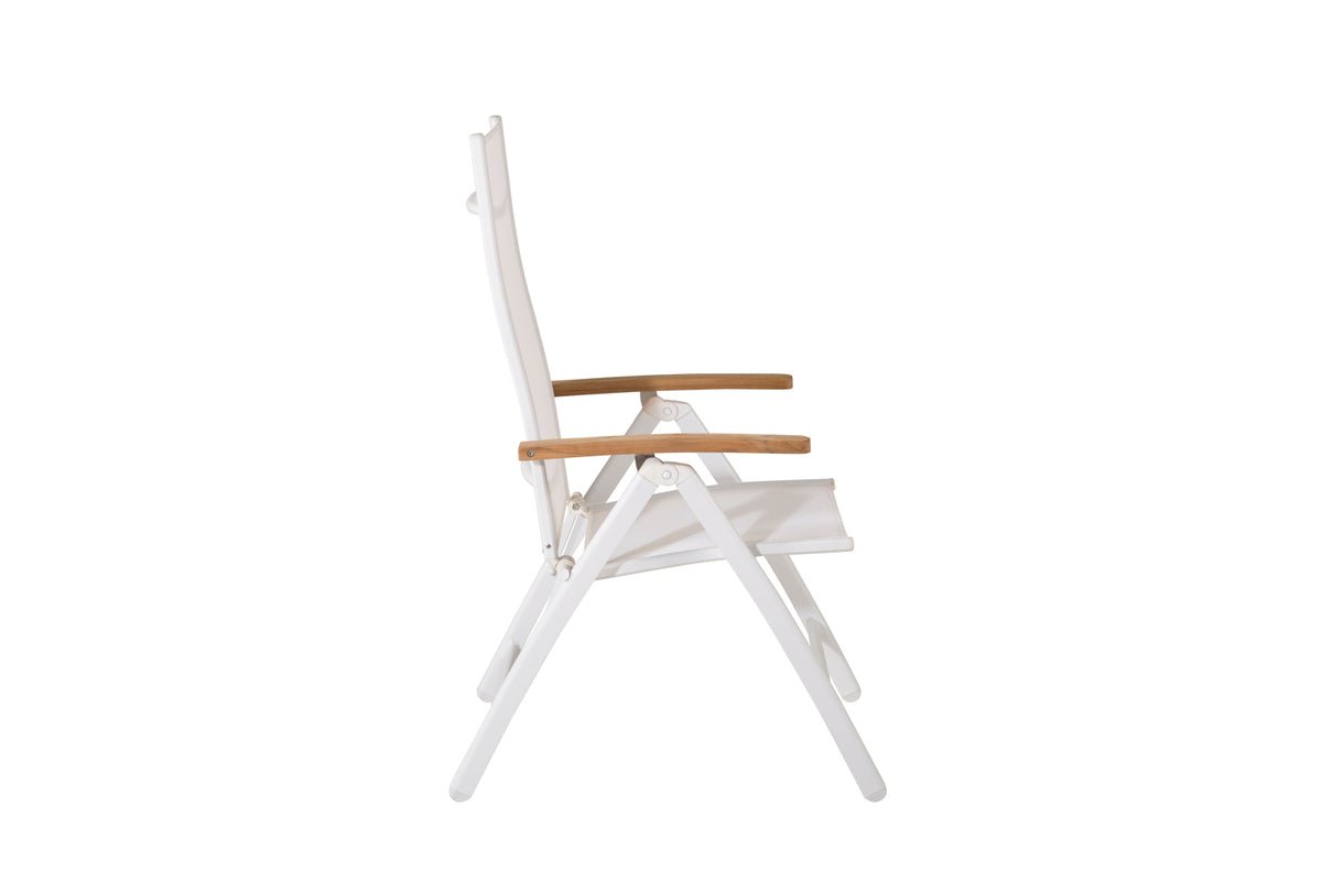 Ensemble de 2 chaises de jardin GranCanaria en Textilène/Aluminium en Noir, Blanc ou Beige