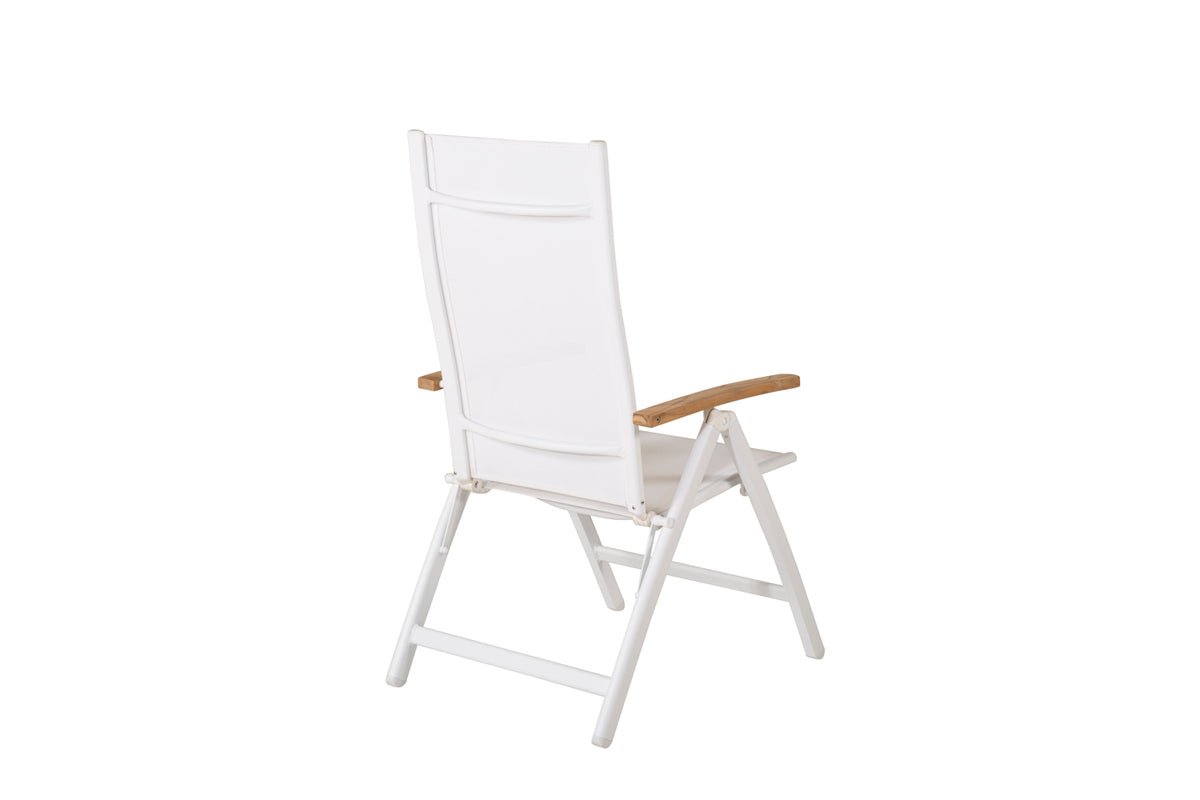 Ensemble de 2 chaises de jardin GranCanaria en Textilène/Aluminium en Noir, Blanc ou Beige