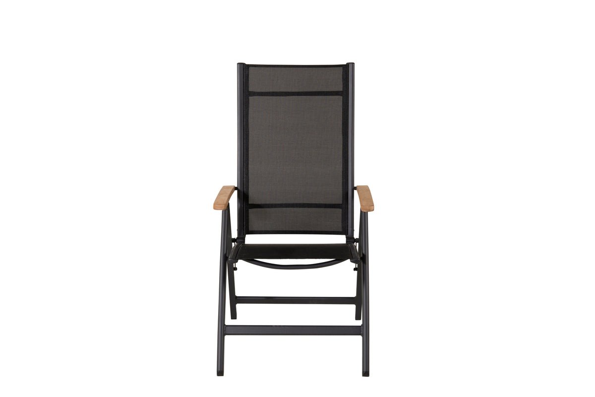 Ensemble de 2 chaises de jardin GranCanaria en Textilène/Aluminium en Noir, Blanc ou Beige