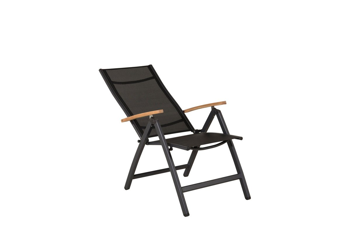 Ensemble de 2 chaises de jardin GranCanaria en Textilène/Aluminium en Noir, Blanc ou Beige