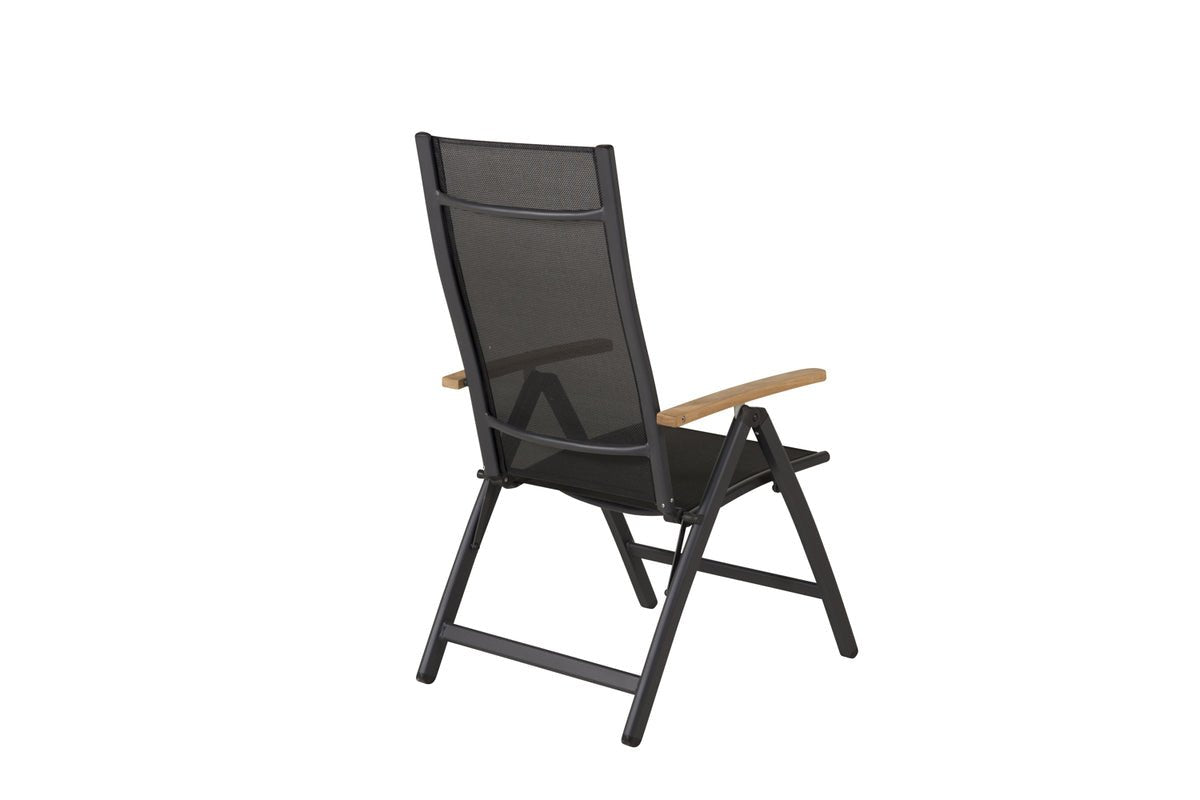 Ensemble de 2 chaises de jardin GranCanaria en Textilène/Aluminium en Noir, Blanc ou Beige