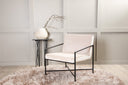 Fauteuil Lorele - Avec revêtement en peluche ou velours