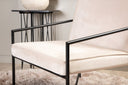Fauteuil Lorele - Avec revêtement en peluche ou velours