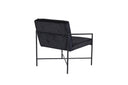 Fauteuil Lorele - Avec revêtement en peluche ou velours