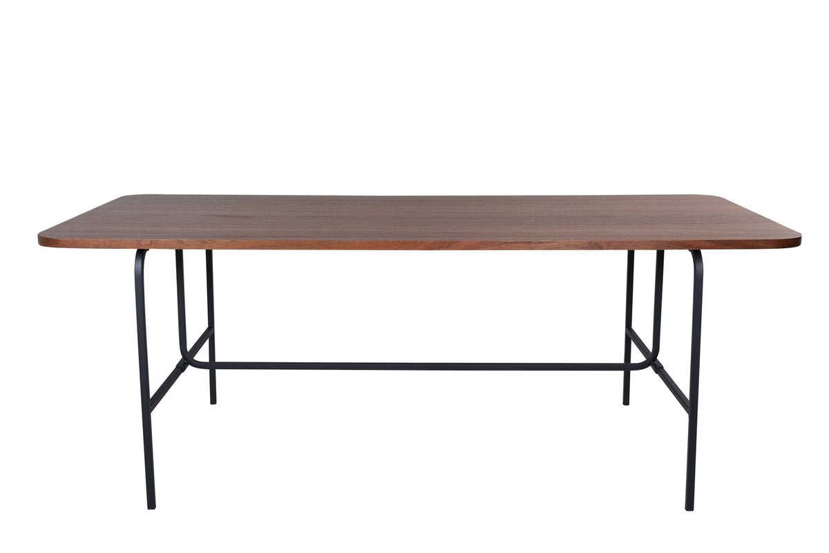 Dining table Vahira - rectangular dining table on steel legs
