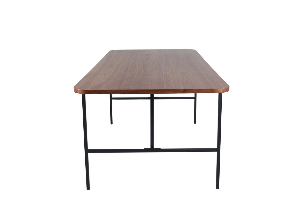 Dining table Vahira - rectangular dining table on steel legs