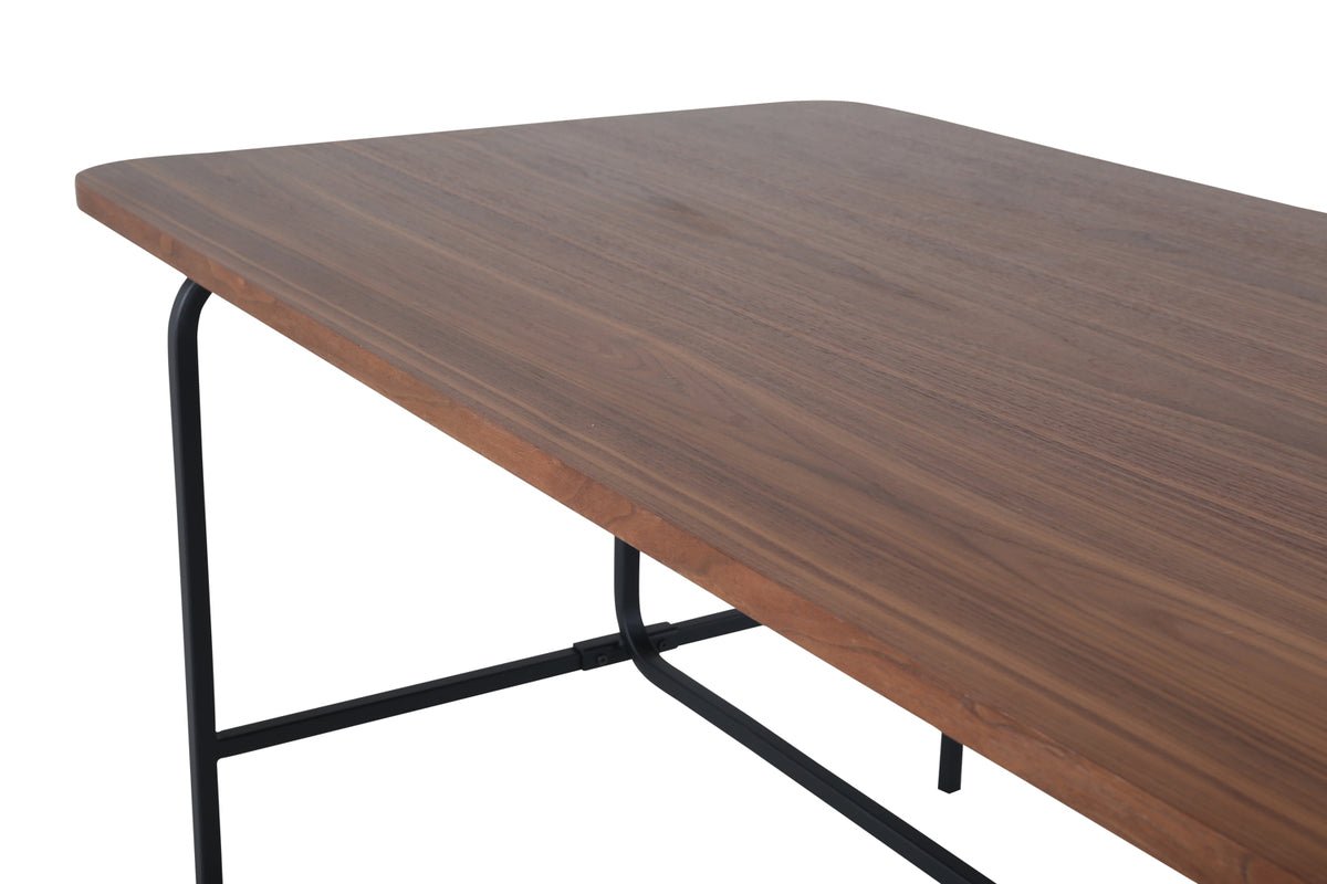 Dining table Vahira - rectangular dining table on steel legs