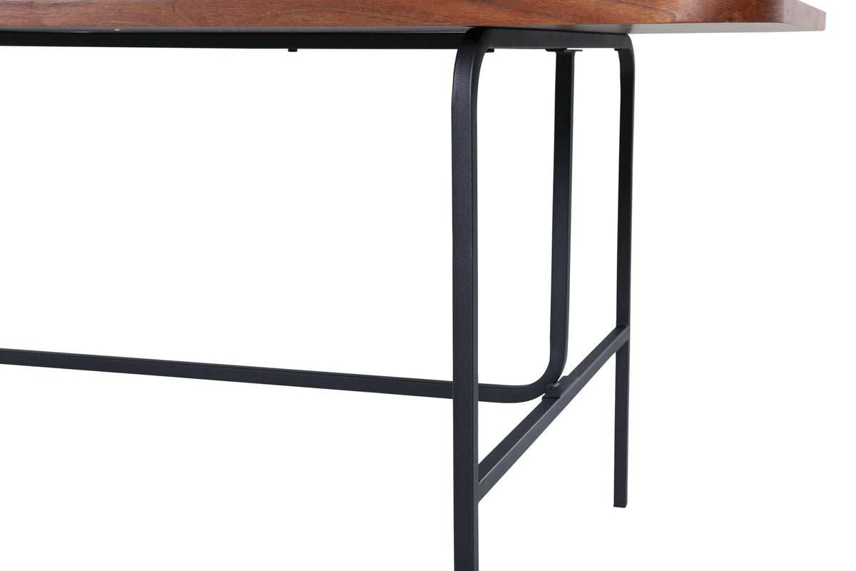 Dining table Vahira - rectangular dining table on steel legs