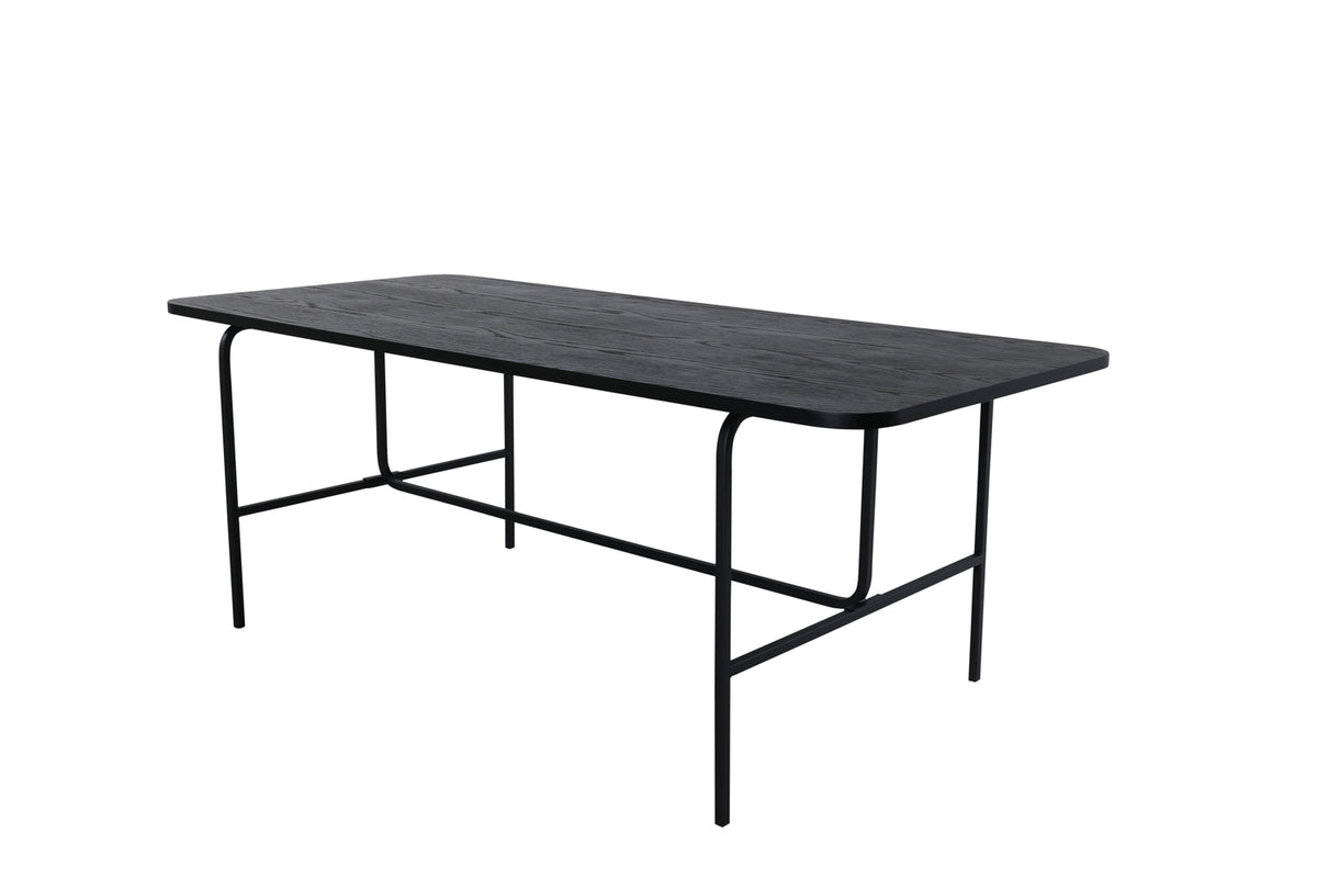 Dining table Vahira - rectangular dining table on steel legs