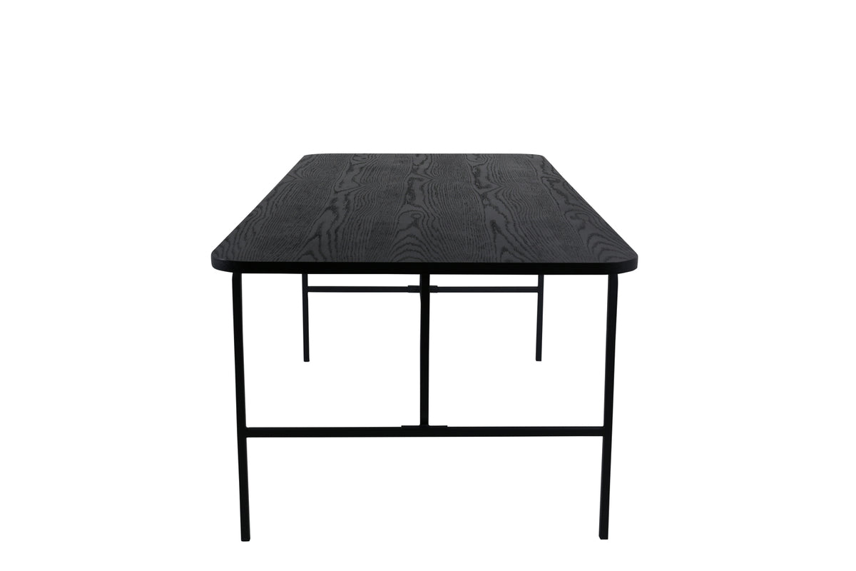 Dining table Vahira - rectangular dining table on steel legs