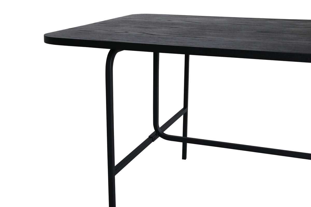 Dining table Vahira - rectangular dining table on steel legs