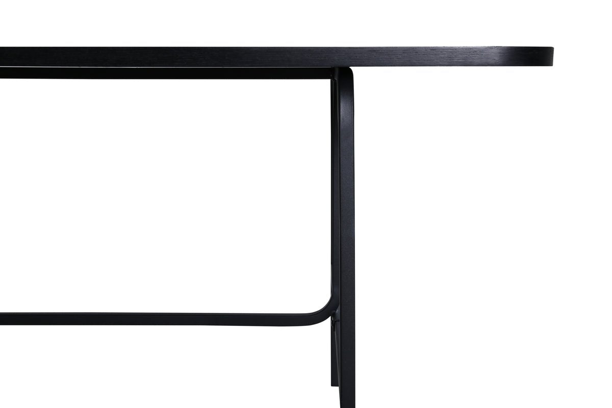 Dining table Vahira - rectangular dining table on steel legs