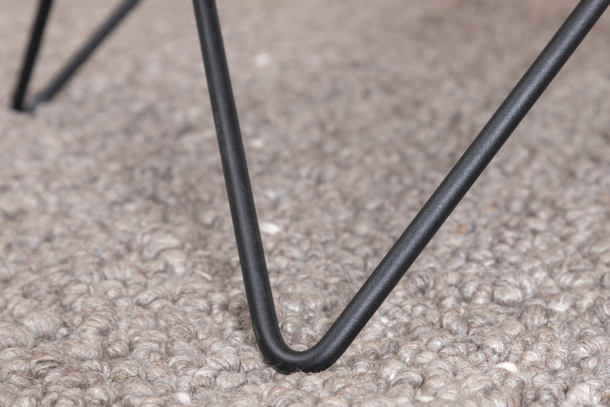 Couchtisch Tango - mat Dëschplack aus Marmorglas