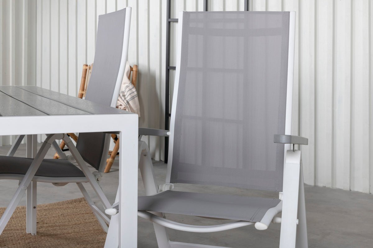 Ensemble de 2 chaises de jardin Montenegro en Textilène/Aluminium