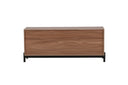 Designer TV-Lowboard Modano – Schwarz matt oder Walnussoptik