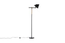 Floor lamp Grimming – Calm black clarity with wooden details