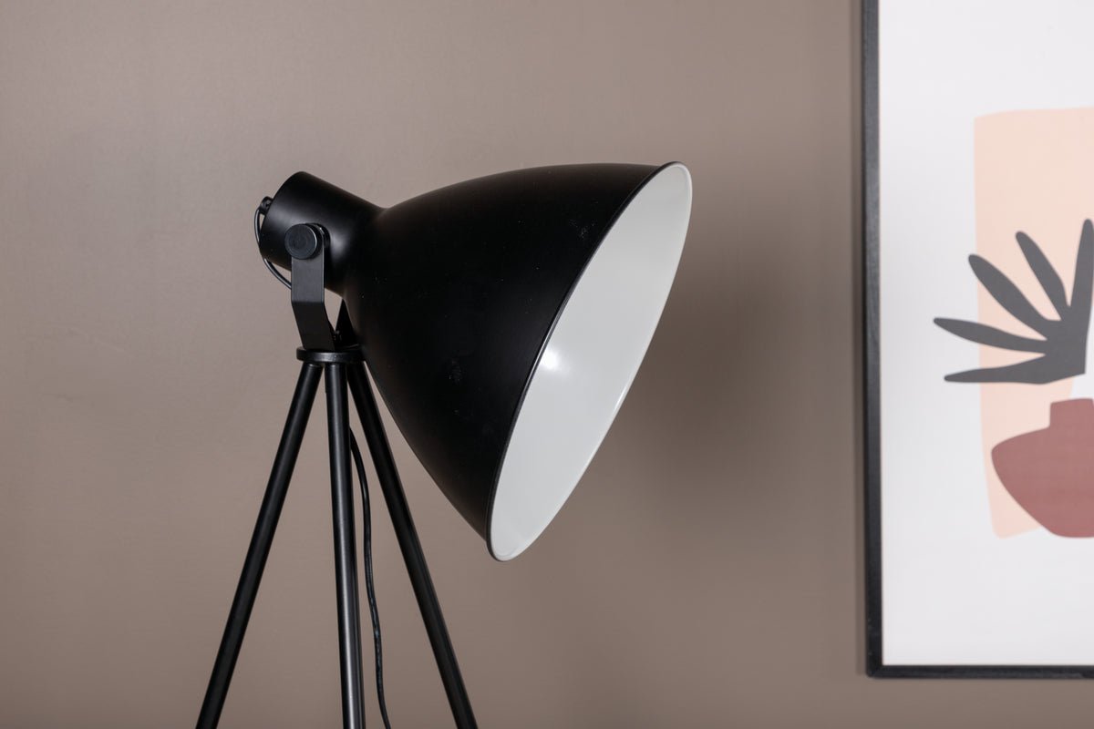 Floor lamp "Amsterdam" – Tripod with large shade provides calm accents